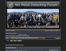 Tablet Screenshot of nhmetaldetectingforum.com